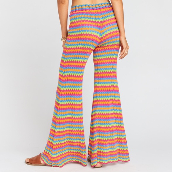 Show me your Mumu Susie Flare Leg Pants in Paradise Island Knit Size XS - Picture 11 of 11